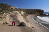 Abalone_Cove_032_02202016 - Julie and Tahia walking along the coastal bluffs of the Sea Dahlia Trail