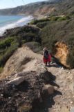 Abalone_Cove_156_02202016 - Julie and Tahia walking the ridge of the Sea Dahlia Trail