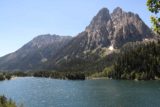 Aiguestortes_360_06192015 - Looking downstream towards the dam holding up Estany de Sant Maurici backed by attractively jagged peaks