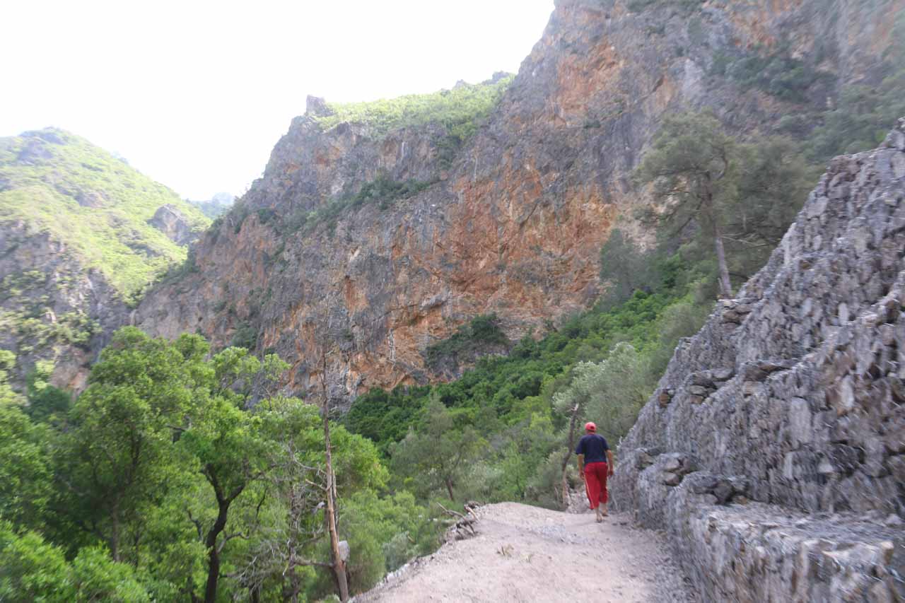 This was my hiking guide in Morocco when we were pursuing the upper waterfall of the Cascade d'Akchour. He tended to smoke a lot on this hike, which I had to watch out for because I was breathing in the smoke from behind him