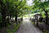 Akiu_Otaki_014_07202023 - Looking back at the torii and the entranceway to the shrine area before the lookout for the Akiu Otaki Waterfall