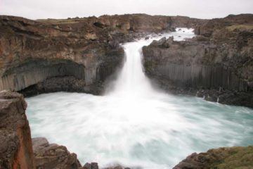 Aldeyjarfoss seemed like it was a bit out of the way to reach, but once we saw it gushing amongst ancient lavafields and basalt columns, we felt it was worth the trouble.  The basalt columns and...