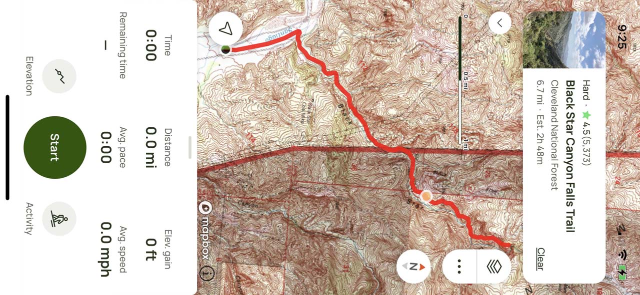 For some trails that require some degree of route finding or scrambling, if it's popular, I've found the AllTrails trail navigation feature to be pretty useful for keeping me on track