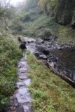 Amida_Falls_056_10212016 - Context of Dad carefully making his way back down the slippery path from the Amidagataki Waterfall