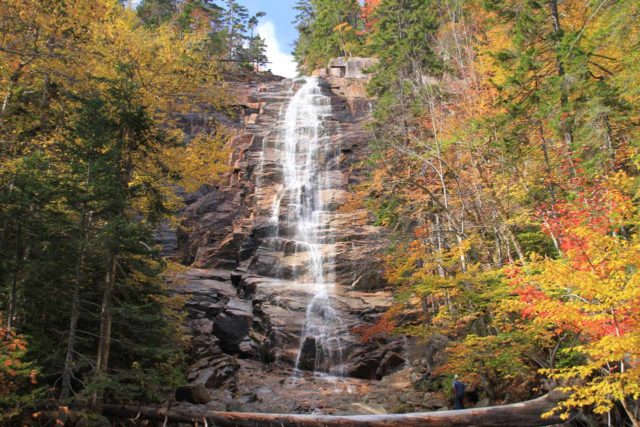 Arethusa_Falls_079_10022013 - Arethusa Falls flanked by Autumn colors