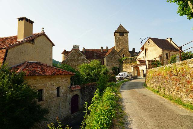 Autoire_200_06082025 - Finally making it back to the town of Autoire after doing the long 5.6km loop hike that encompassed both the Cascade d'Autoire and the Chateau d'Anglais