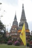 Ayutthaya_189_12262008 - Looking up at some of the tall chedis at Wat Yai Chai Mongkhon
