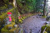 Bake_Jizo_053_04152023 - Looking along the main row of Bake Jizo statues in the Kanmangafuchi Abyss as seen in mid-April 2023