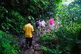 Bantu_Lantang_100_06192022 - The family starting to head back to the warung after having had their fill of the Batu Lantang Waterfall