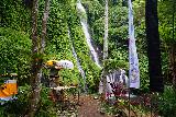 Banyumala_Twin_048_06202022 - Looking across some small shrines near the base of the Banyumala Twin Waterfalls