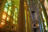 Barcelona_705_06212015 - Sunlight beaming through the colorful stained-glass windows of the Sagrada Familia