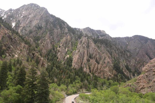 Big_Cottonwood_Canyon_005_05262017 - Little Cottonwood Canyon was only a few minutes drive from Big Cottonwood Canyon, which featured some dramatic cliffs and mountains as the Big Cottonwood Canyon Road snaked its way through