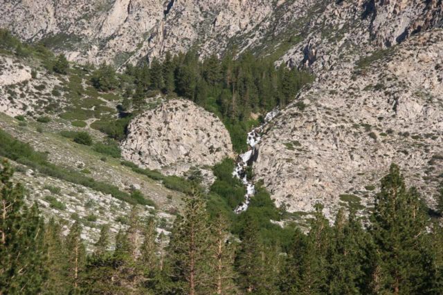 Big_Pine_028_07172009 - Distant view of the Second Falls on Big Pine Creek