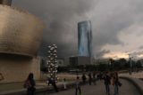 Bilbao_135_06132015 - Another look at the threatening clouds ready to dump their load on the Guggenheim Bilbao area