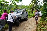 Blahmantung_292_06252022 - Helping out the driver of this jeep to not block the road as he waits for fuel to arrive by the Blahmantung Waterfall Trailhead