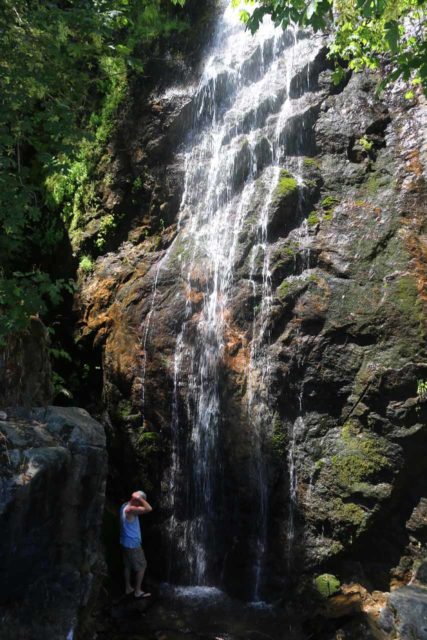 Bridal_Veil_Falls_013_06222016 - Someone who managed to scramble to the base of Bridal Veil Falls to cool off
