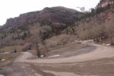 Bridal_Veil_Falls_CO_042_04162017 - Looking back at the 4wd road leading up to Bridal Veil Falls from the larger clearing where 2wd vehicles could at least stop the car
