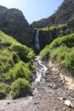 Bridal_Veil_Falls_Provo_015_05282017 - Looking right up the cascades and lower vertical drop of Bridal Veil Falls from its base