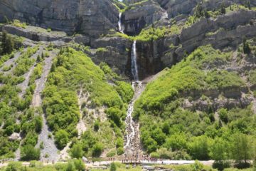Bridal Veil Falls was easily the most impressive and scenic waterfall that we managed to visit in the Salt Lake City vicinity.  Its spring-fed year-round flow coming out of Cascade Mountain...