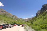 Bridal_Veil_Falls_Provo_063_05282017 - Looking east from the scenic viewing area of Bridal Veil Falls towards the parking lot and Provo Canyon contours