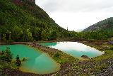 Bridal_Veil_Falls_Telluride_008_07222020 - The familiar colorful pools belonging to the Idarado Mining Property as seen from the Bridal Veil Falls Trailhead