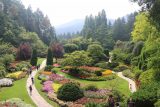 Butchart_Gardens_066_08022017 - The signature view of the Butchart Gardens, which was at the overlook of the Sunken Garden