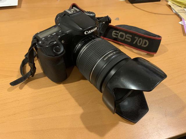 This is my Canon EOS 70D camera body with a Canon EF-S 18-200mm f/3.5-5.6 IS Standard Zoom Lens attached