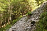 Cascada_de_Gerber_010_06182015 - A section where the Cascada de Gerber trail traversed this rock slide area en route to its mirador very close to its base
