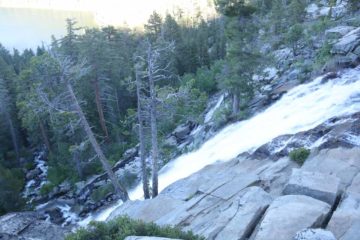 Cascade Falls was one of a handful of scenic waterfalls draining towards the Emerald Bay vicinity of southwestern Lake Tahoe.  The wide, sliding cascade was said to be 200ft tall, and we were able...