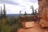 Cascade_Falls_Cedar_085_05252017 - Julie and Tahia checking out Cascade Falls from the lookout at its top