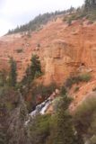 Cascade_Falls_Cedar_122_05252017 - Looking back towards the top of Cascade Falls surrounded by red cliffs