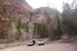 Cascade_Falls_Ouray_006_04172017 - The trailhead parking for the Cascade Falls in Ouray