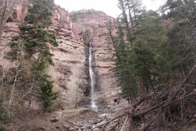 Cascade_Falls_Ouray_023_04172017 - Cascade Falls (actually, the Lower Cascade Falls) in the town of Ouray