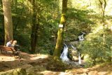 Cascade_de_Tendon_074_06202018 - Our first glimpse at the intimate Petite Cascade de Tendon in context with a nice viewing bench during our June 2018 visit