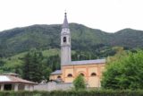 Cascate_del_Gorg_dAbiss_004_20130602 - The attractive tower attached to the church at Tiarno di Sotto