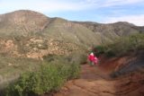 Cedar_Creek_Falls_025_01072017 - Julie and Tahia continuing on the Ramona side trail as they walked further away from the Ramona Estates and into the San Diego River Gorge