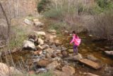 Cedar_Creek_Falls_099_01072017 - Tahia insisting on doing this other stream crossing by herself