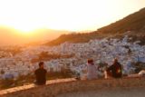 Chefchaouen_484_05212015 - A lot of folks sitting on the railing checking out the sunset