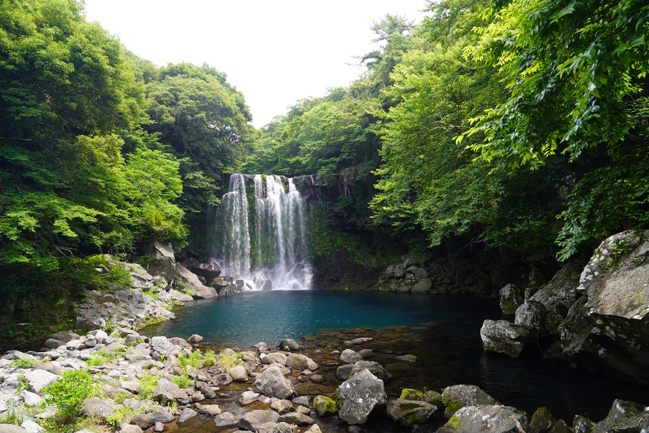 Cheonjeyeon Falls 3 Waterfalls With Blue Ponds In Jungwon