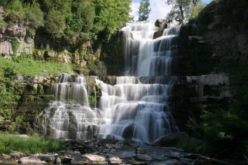 Chittenango Falls is a nice 167ft waterfall in the northeast corner of the Finger Lakes area (not far from Syracuse) as Chittenango Creek drains from Cazenovia Lake to...