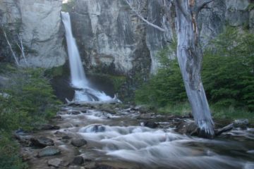 El Chorrillo del Salto is actually the name for both the river and the waterfall. Coming from the melting snow and glaciers accumulated from the imposing Fitz Roy Massif...