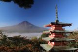 Chureito_046_10172016 - Our first look at the signature view of Mt Fuji from the Chureito Pagoda