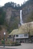 Columbia_River_Gorge_371_03302009 - We came back again the very next day, and here's a look at the historic Multnomah Falls Lodge fronting the waterfall itself on the last day of March 2009