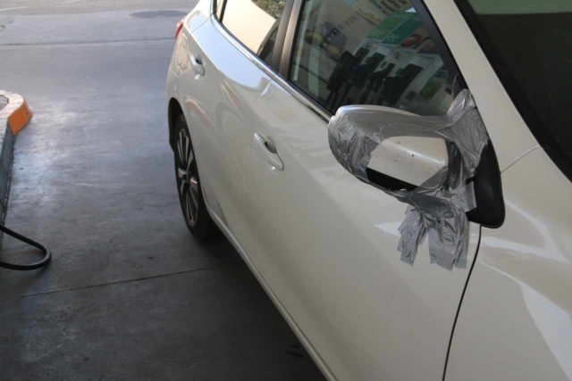 We managed to damage the passenger side mirror on our Spain trip in 2015 such that we needed duct tape to keep it from dangling until we could swap out rental cars in a big city like Cordoba
