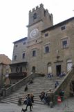 Cortona_004_20130523 - The clock tower at the piazza in the center of Cortona