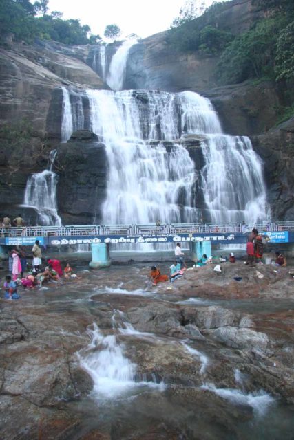 Courtallam_Falls_026_11192009 - Direct view of the impressive Courtallam Main Falls