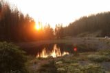 Crecelius_Cascade_011_08102017 - Looking against the setting sun against Eleanor Lake