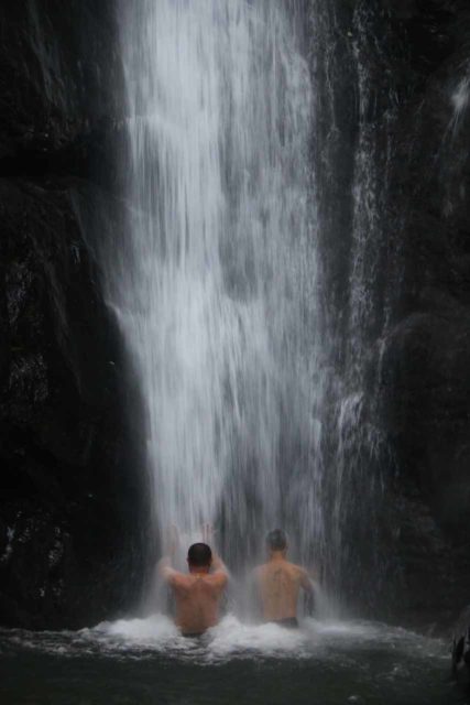 Dajin_Waterfall_072_10292016 - A couple of guys getting pummeled by the force of the Dajin Waterfall