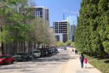 Dallas_696_03192016 - Julie and Tahia walking towards the Klyde Warren Park in downtown Dallas
