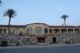 Death_Valley_17_430_04082017 - The front of the Furnace Creek Inn under a near full moon in twilight